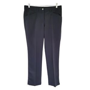 NVO Golf Pants Gray Straight Leg Women Size 8 Stretch Trousers